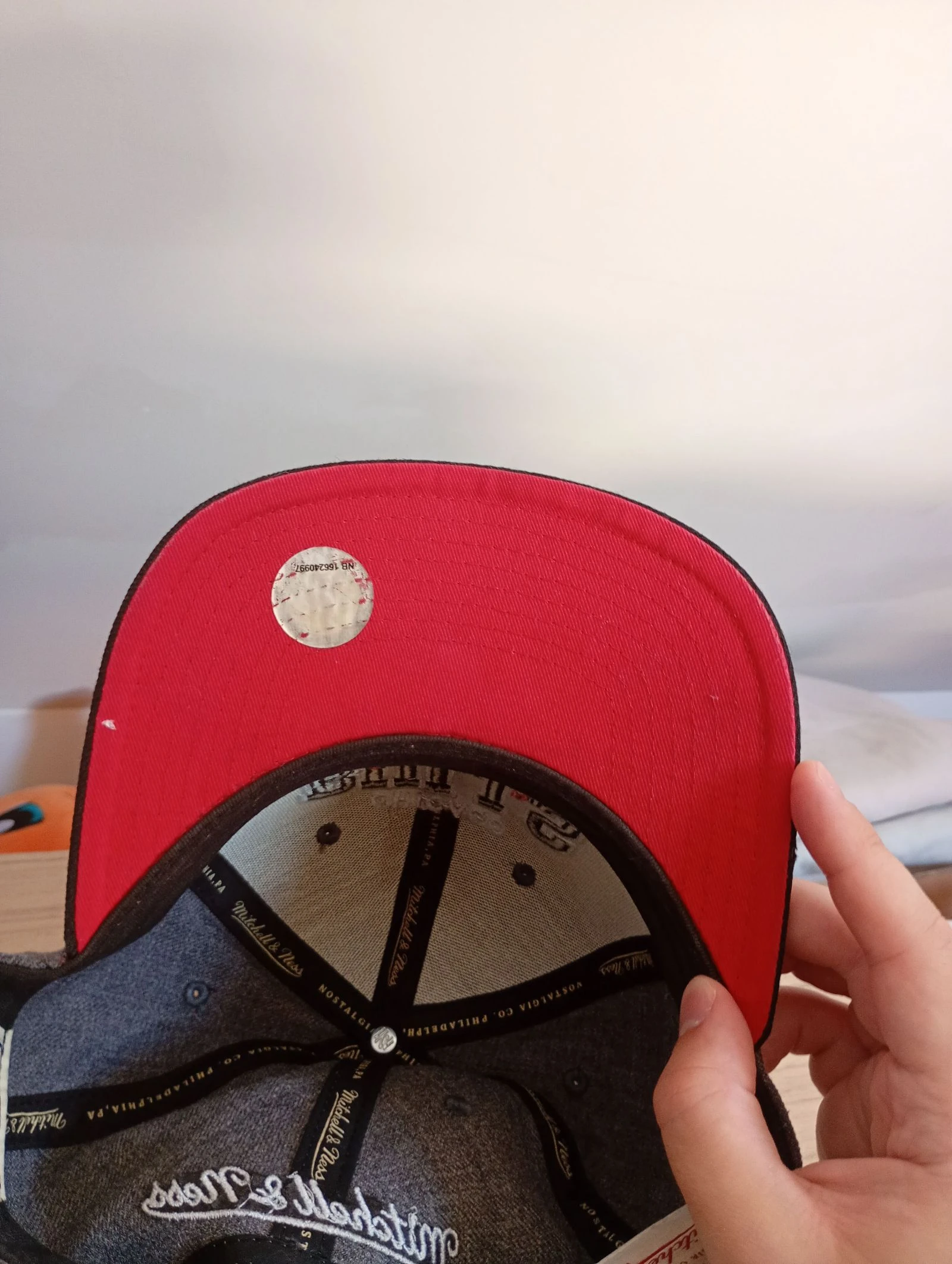 Casquette NBA vintage Chicago Bulls officiel réglable grise et noir  – photo 4